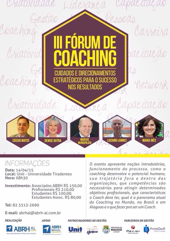 Fórum de Coaching chega a Maceió e traz Cássio Matos