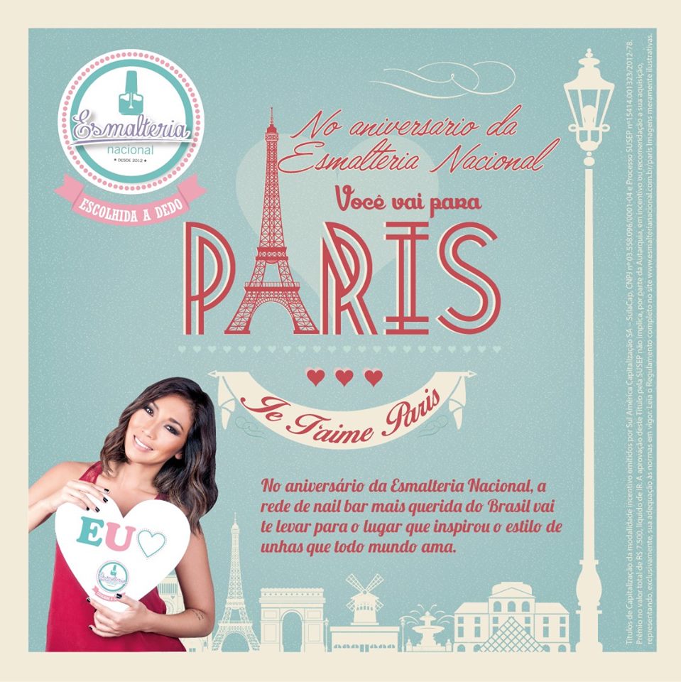 Esmalteria Nacional comemora três anos sorteando viagem a Paris