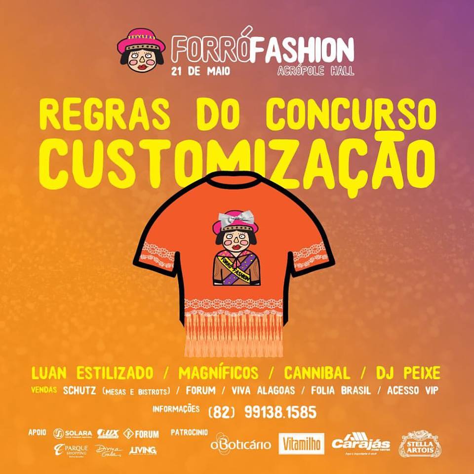 Concurso de customização do Forró Fashion vai sortear  viagens
